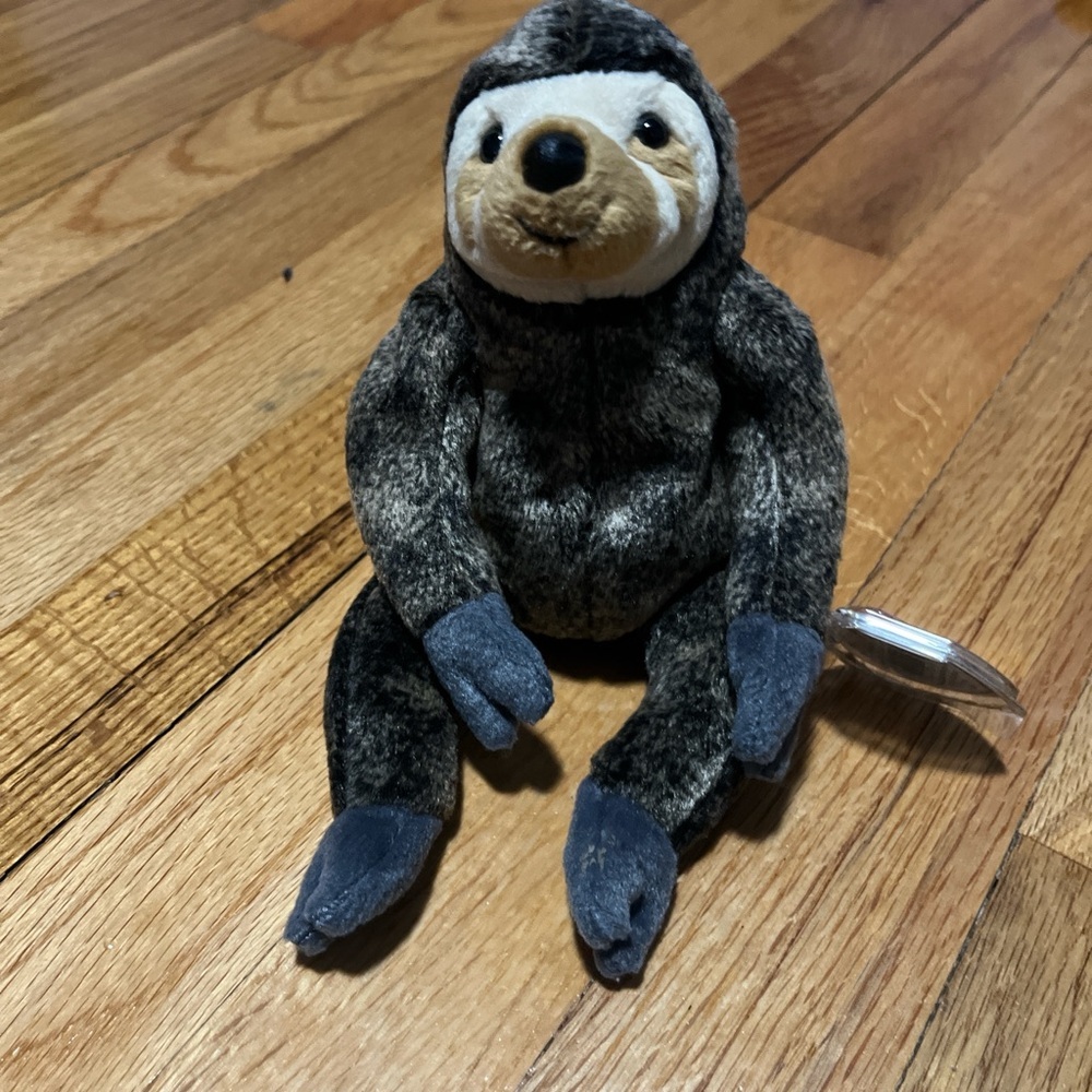 vintage sloth beanie baby
